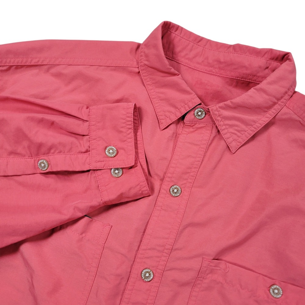 RailRiders Shirt Mens L Red Long Sleeve Nylon Hiking‎ Outdoor Gorpcore Fishing